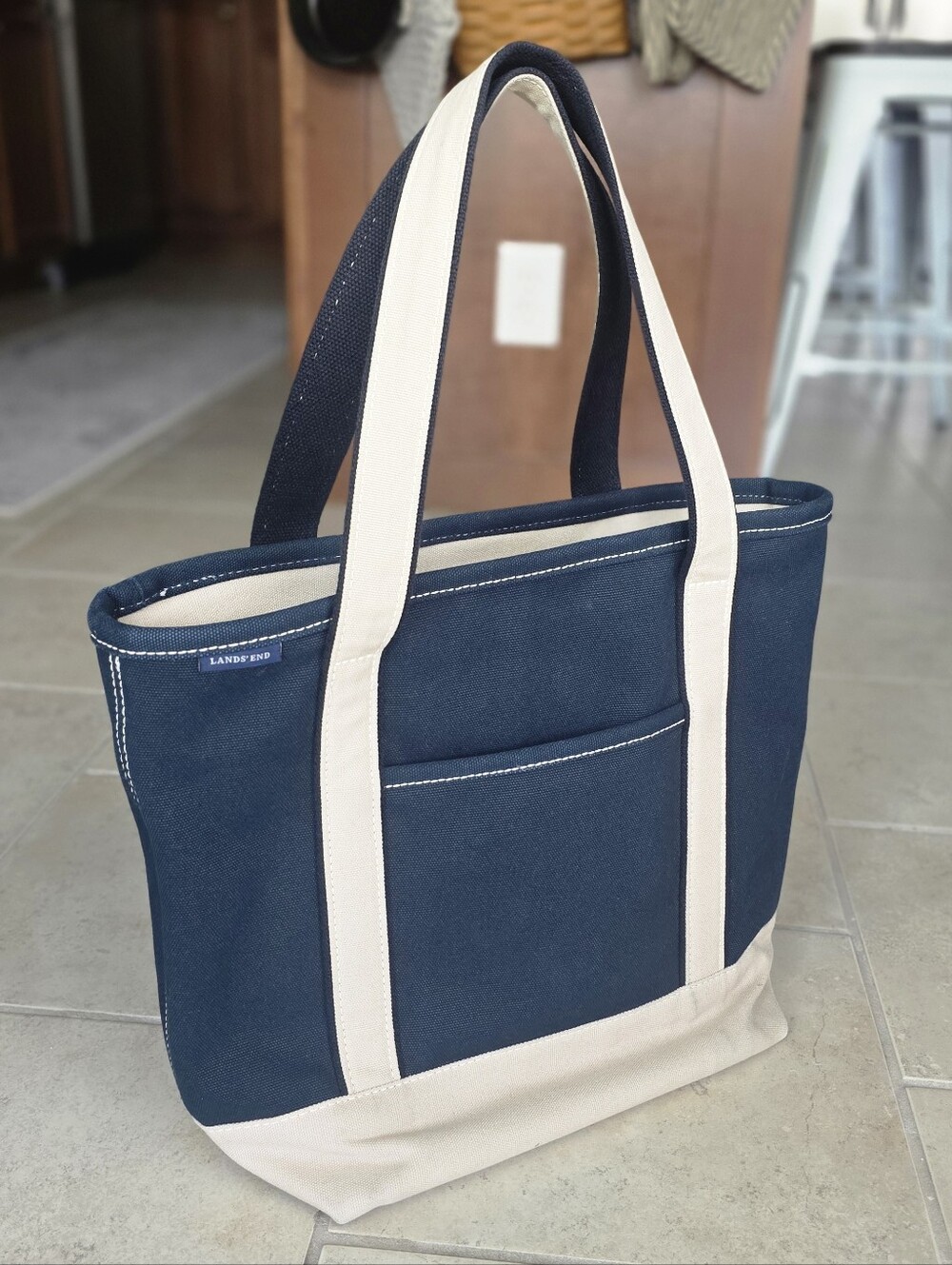 Lands End Canvas Zip Tote